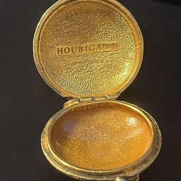 Vintage SET of 3 Compact Gold Tone Cases - Houbigant Ultima - Picture 8 of 12